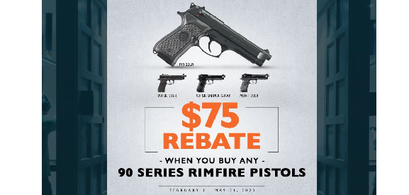 Image for news headline - $75 Back When You Buy A Select 90 Series Rimfire Pistols