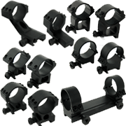 Military, Tactical and Hunting Rings, Bases and Mounting Systems