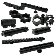 Military, Tactical Bases Mounting Systems,  Picatinny Rails, Dovetail and Weaver Base Adaptors