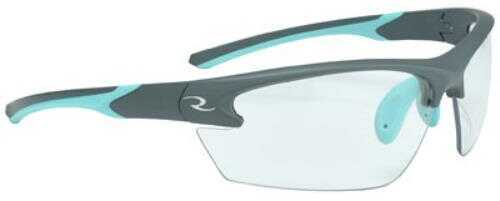 Radians WS2310Cs Ladies Range Eyewear Clear Lens Gray With Aqua Accents Frame