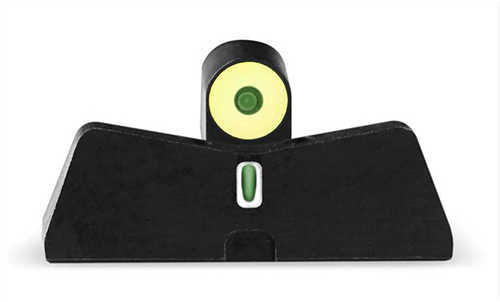 XS Sights DXT2 Big Dot Tritium Front White Stripe Express Rear Fits S&W M&P SHIELD Green with Yellow Outline SW-0030S-5Y