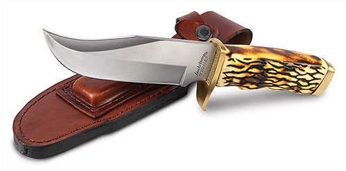 Uncle Henry Knife Next Gen STAGLON 5.5" Blade With Leather Sheath