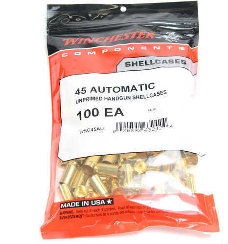 Winchester Unprimed Cases .45 ACP 100-Pack