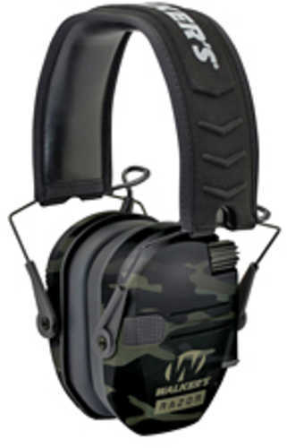 Walker's Game Ear Razor Electronic Slim Folding Earmuffs Multicam Grey