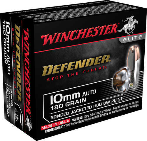 10mm 180 Grain Jacketed Hollow Point 20 Rounds Winchester Ammunition