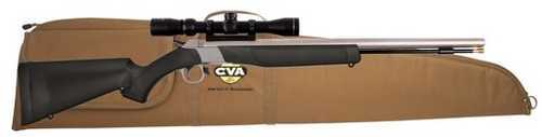 CVA Wolf Stainless Steel, Black with KonuShot 3-9×32 and Case Combo