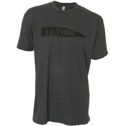 Fin Finder The Barb Tee Charcoal Large Model: 