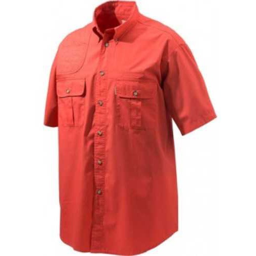 Beretta Shooting Shirt Small Short Sleeve Cotton Red