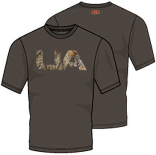 Under Armour Mens Camo Fill Short Sleeve Shirt Maverick Brown/Blaze X-Large Model: 1332744-240-XL