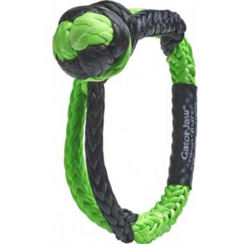 BUBBA Rope Gator Jaw 7/16" Synthetic Shackle Black/Green