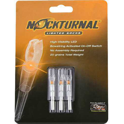 NockTurnal Lighted Orange G 3 pk. Model: NT-615