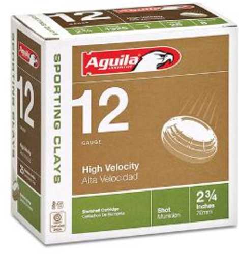 12 Gauge 2-3/4" High Velocity 7-1/2  2 3/4 25 Rounds Aguila Shotgun Ammunition