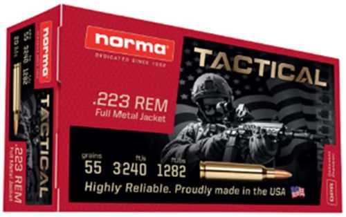 223 Rem 55 Grain FMJ 20 Rounds Norma Ammunition 223 Remington