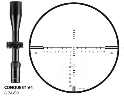 Zeiss Conquest V4 6-24X50 ZMOA-1 Ill RET