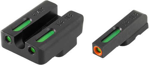Truglo Brite-Site TFX Pro Day/Night Sights CZ P10/10C Green Tritium W/Orange Outline Front Rear Black