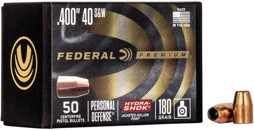 10mm 180 Grain Hydra Shok 50 Rounds Federal Ammunition