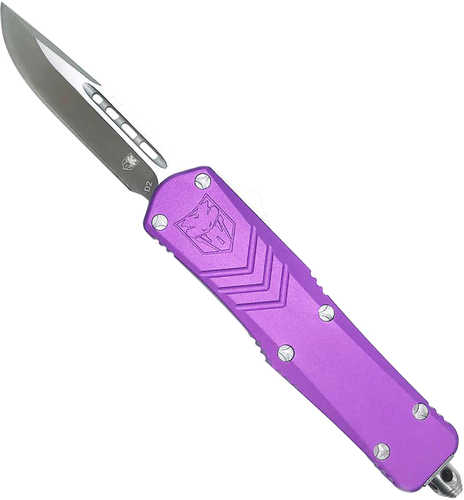 Cobra Tec Knives SPURFSXSDNS FS-X Small 2.50" D2 Steel Drop Point Aluminum Purple