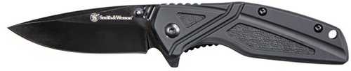 S&W Knife Black Rubber 3" Oxide Blade W/Clip-img-0
