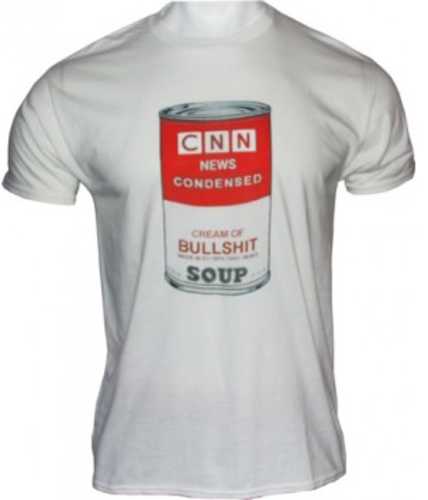Gi Men's T-shirt Cnn News Condensed Soup Xx-large White