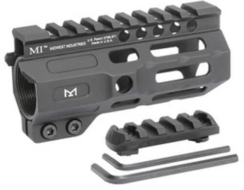 Midwest Industries MICRM45 Combat M-Lok Handguard AR-15 Black Hardcoat Anodized 6061-T6 Aluminum 4.50"