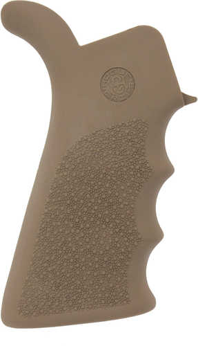 Hogue 15023 AR-15 Rubber Grip Beavertail W/Finger Grooves Matte Desert Tan
