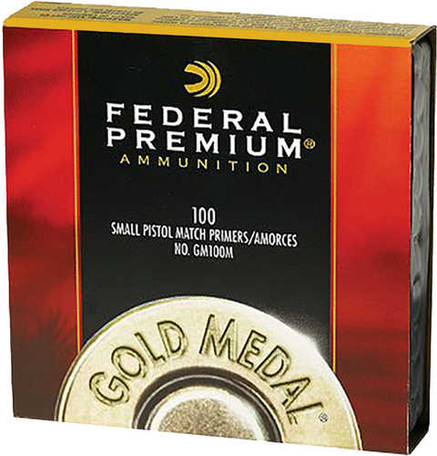 Federal 100M Primers Small Pistol Gold Metal Match Per 1000