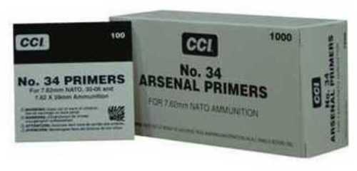 CCI Large Rifle Primers #34 Military 7.62MM per 1000