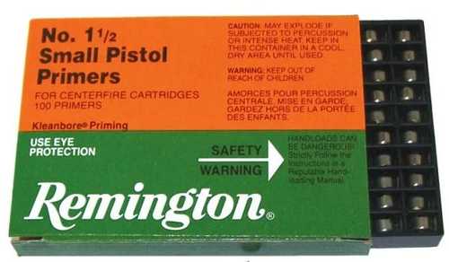 Remington Primers 1-1/2 Small Pistol 1000