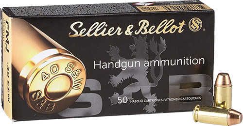 40 S&W 180 Grain Full Metal Jacket 50 Rounds Sellior & Bellot Ammunition