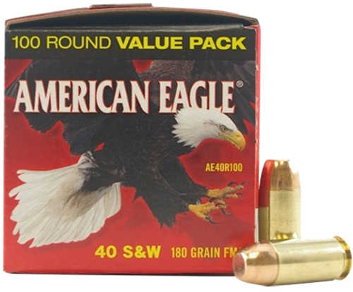 40 S&W 180 Grain Full Metal Jacket 100 Rounds Federal Ammunition