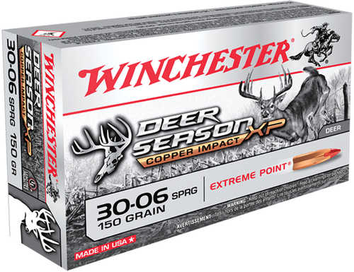 Winchester Deer XP 30-06 SPFLD 20Rd 10Bx/Cs 150Gr CPPR Imp