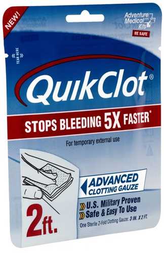 Adventure Medical Kits 50200025 QuikClot Clotting Gauze 3" X 24"