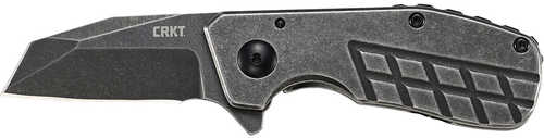 Columbia River 4021 Razelcliffe Compact 2.09" Folding Plain Black Stonewashed 8Cr13MoV SS Blade 2Cr13 Handle Knife