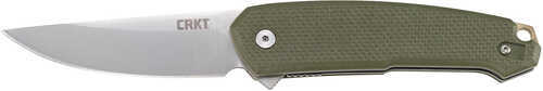 Columbia River 5325 Tueto 3.28" Folding Drop Point Plain Satin 1.4116 Blade G10 OD Green Handle Knife