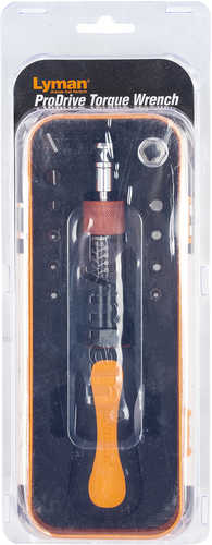 Lyman Torque Wrench Black/Orange Steel Rubber Handle