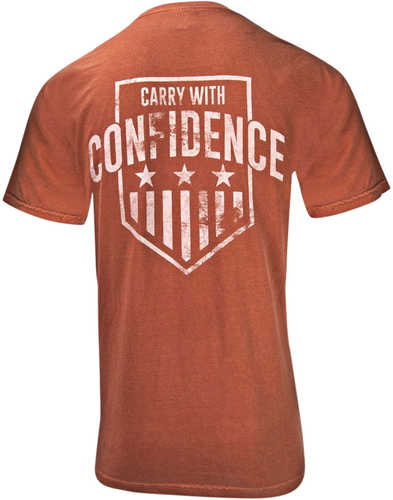 Glock Carry With Confidence Rust Orange 3Xl Short Sleeve Shirt