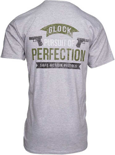 Glock Pursuit Of Perfection Gray 2Xl Short Sleeve Shirt
