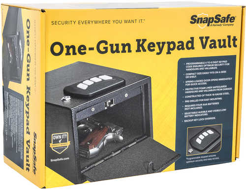 Hornady Keypad Safe Black Steel Holds 1 Handgun-img-0