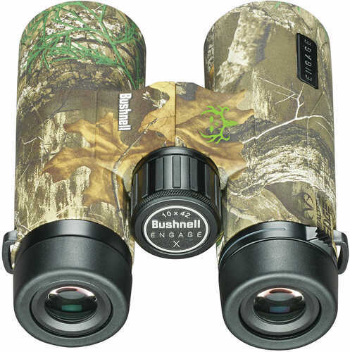 Bushnell Engage 10X 42mm .63" Eye Relief Realtree Edge Camo Rubber Armor Roof Prism Binocular