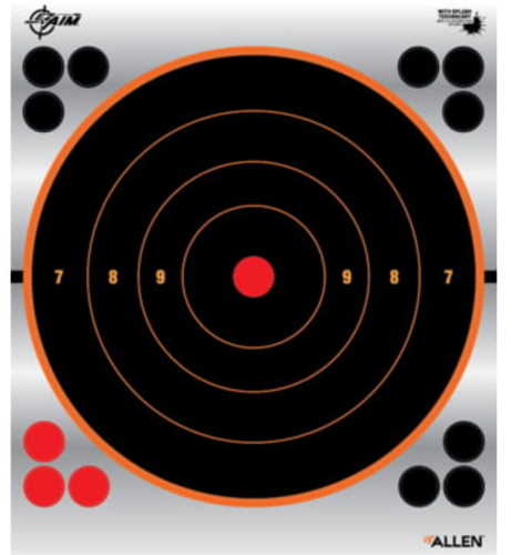 Allen 15230 EZ-Aim Reflective Bullseye Mylar Target 8 Per Pkg