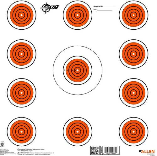 Allen EZ Aim 11 Spot Target 13-Pk 12"X12"