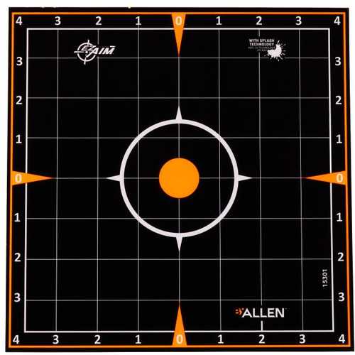 Allen EzAim Splash Sight-In Grid Adhesive Targets 8x8 6 pk.