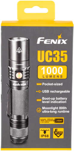 FENIX Wholesale V2.0 1000/350/50/50/1 Lumens Cree Led Aluminum Black Hard Coat Anodized No