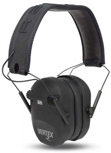 Radians Vertex Electronic Muff 85 Db Over The Head Black Ear Cups With Headband