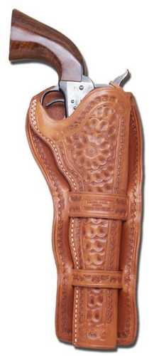 Cimarron Cheyenne Double Loop Floral Carved Holster 4 3/4"  Left Hand