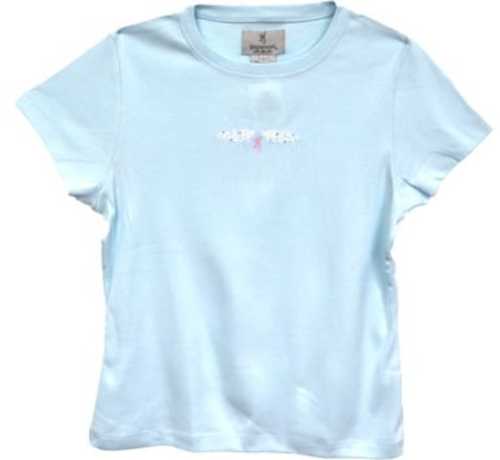 Browning Women's Short Sleeve T-shirt Exp Scroll Small Ice Blue