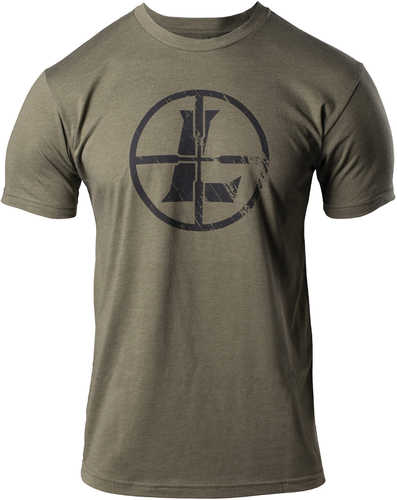 Leupold 180253 Distressed Reticle T-Shirt Military Green 3Xl Short Sleeve