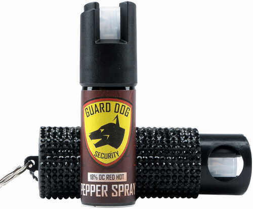 Guard Dog BLING It On Pepper Spray W/ Design Black