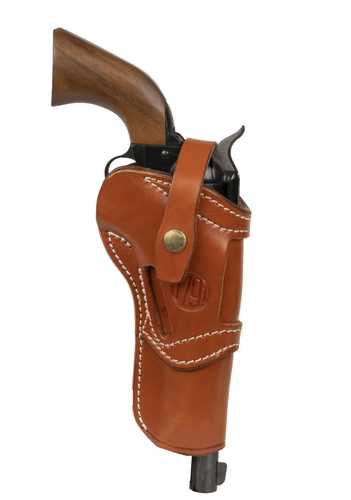 1791 Gunleather SARVH55CBRA RVH5.5 Single Action Brown Leather OWB Ruger Wrangler/Single Six, Colt Ssa/Emf Californian A