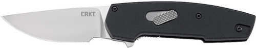 Columbia River Cottidae Flipper Folding Drop Point Plain Satin D2 Steel Blade Black Adc12 Aluminum Handle